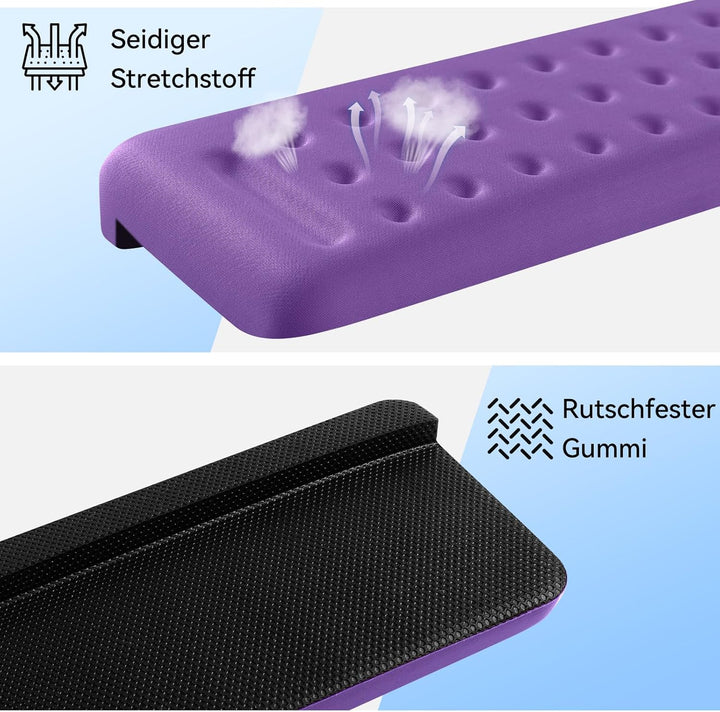 L-förmige Armauflage für Schreibtischkante, 2er Set Memory-Schaum Handgelenkauflage & Ellbogenauflag