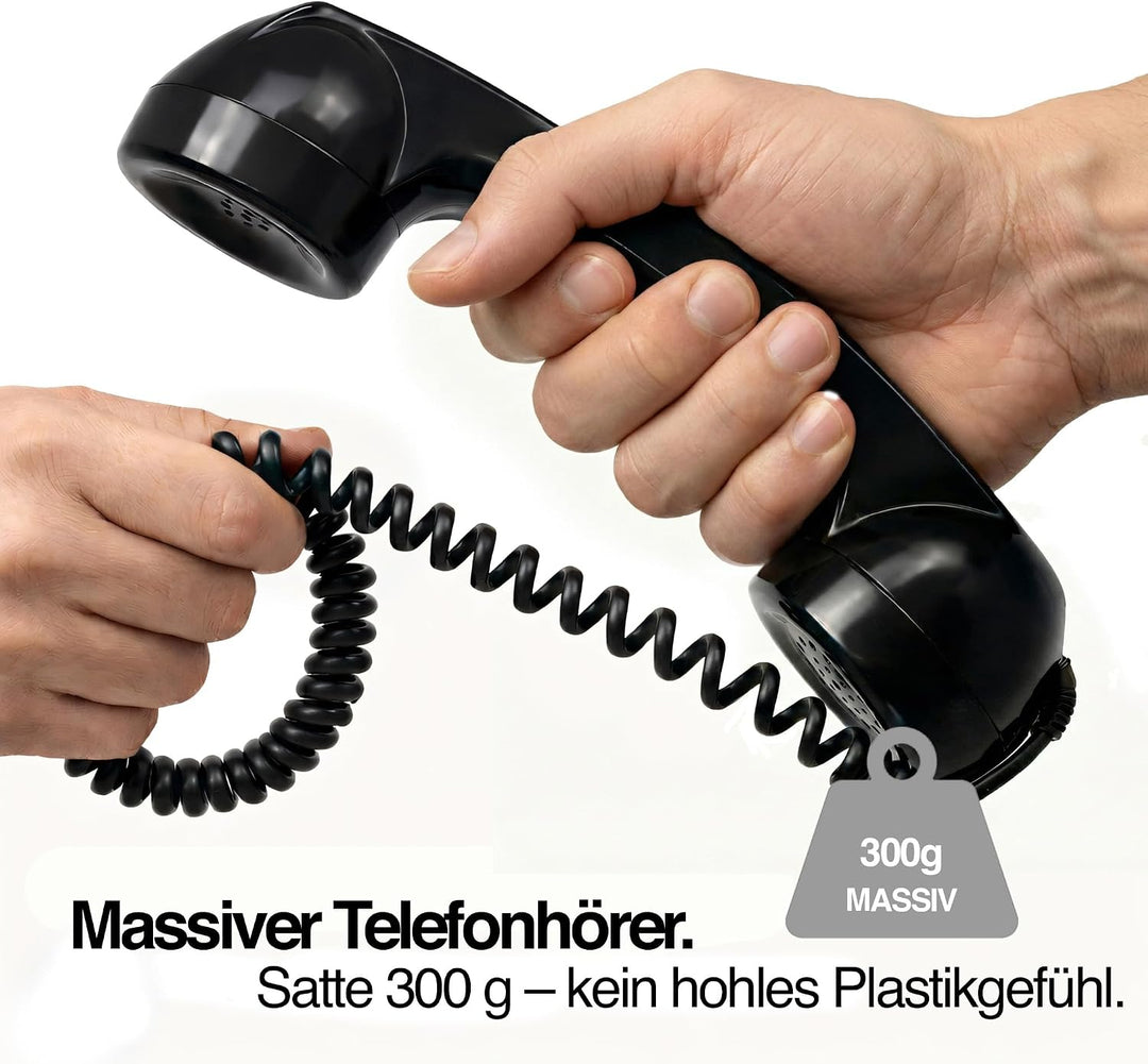 Opis Technology 60s Micro Lightning Edition Retro-Telefonhörer für iPhone 7 bis 14, inkl. MFi-zertif