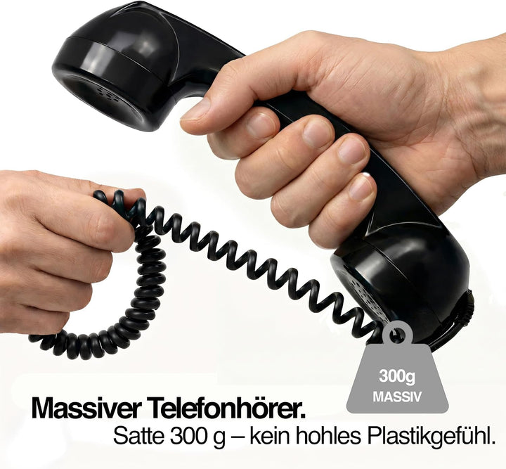 Opis Technology 60s Micro Lightning Edition Retro-Telefonhörer für iPhone 7 bis 14, inkl. MFi-zertif
