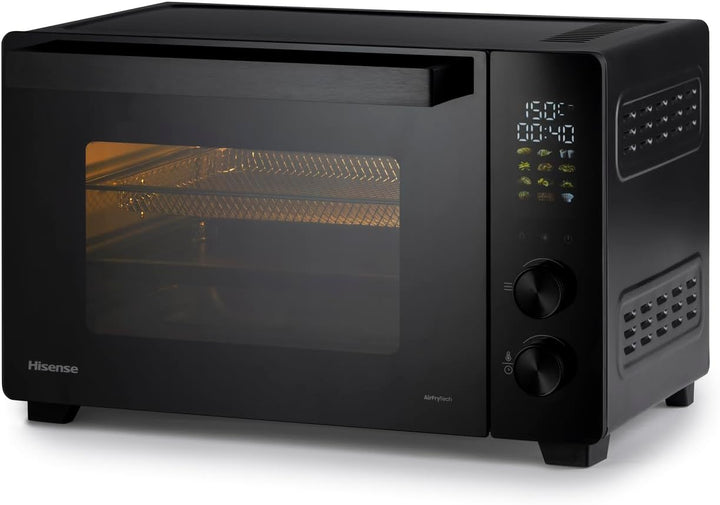 Hisense HOM30AF Mini-Ofen/30 L Kapazität/1800 W Leistung/230° max. Ofentemperatur/Umluftfunktion/Ant