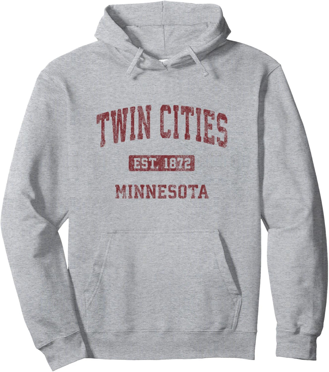 Twin Cities Minnesota MN Vintage Sportdesign Pullover Hoodie