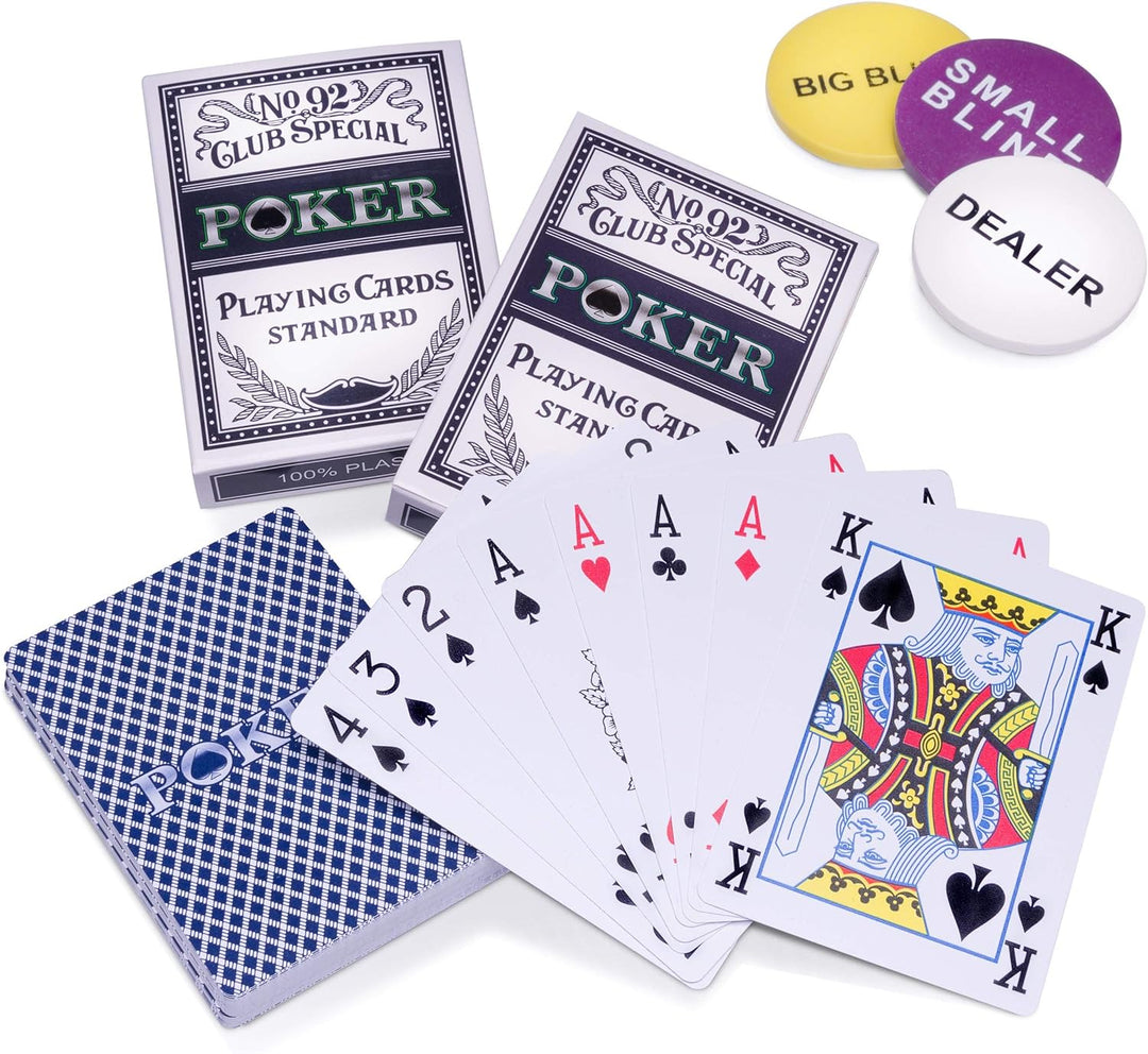 Holz-Pokerkoffer „Wooden Black Edition” 500 abgerundete Ocean-Champion-Chips Laserchips Poker-Set 2