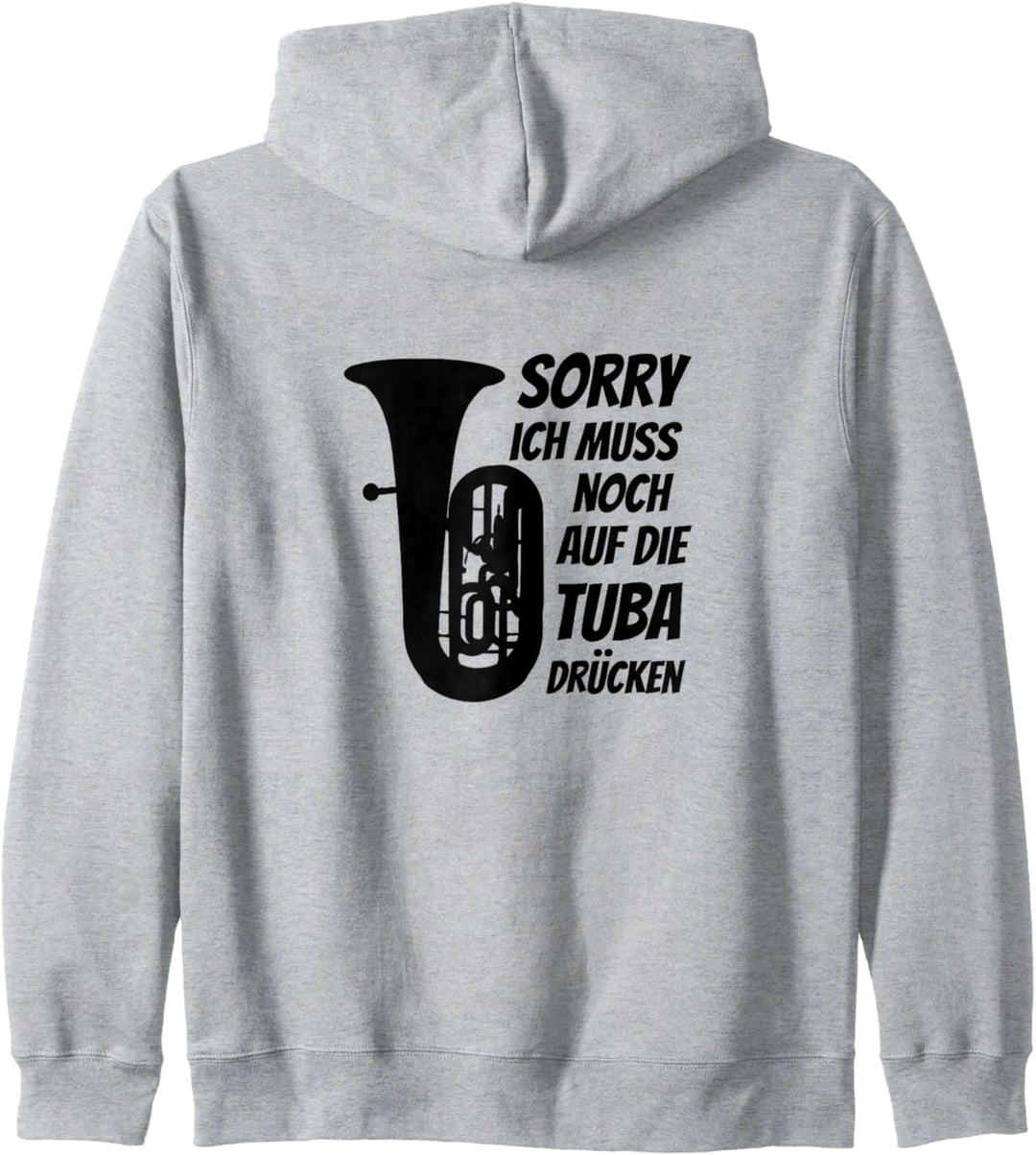Muss auf Tuba drücken Klassische Musik Klassik Musiker Tuba Kapuzenjacke