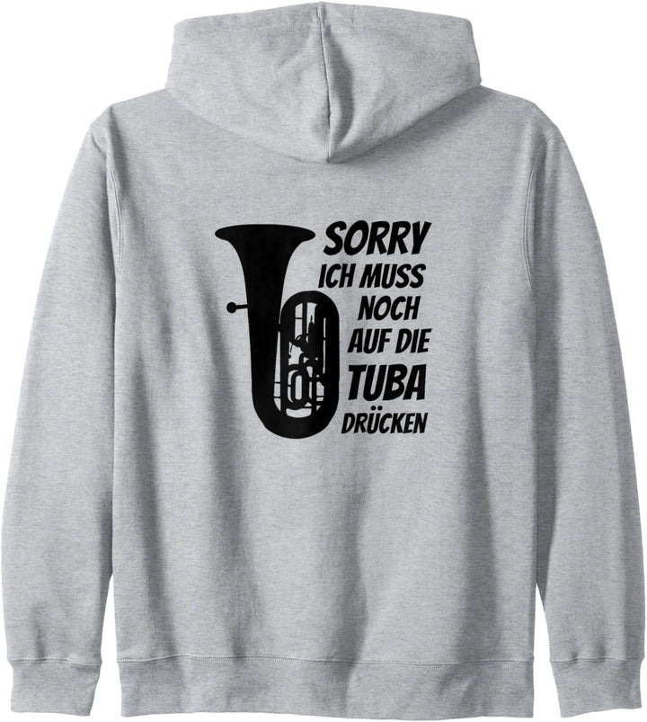 Muss auf Tuba drücken Klassische Musik Klassik Musiker Tuba Kapuzenjacke