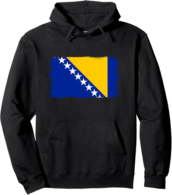 Bosnische Flagge Bosnien und Herzegowina Pullover Hoodie