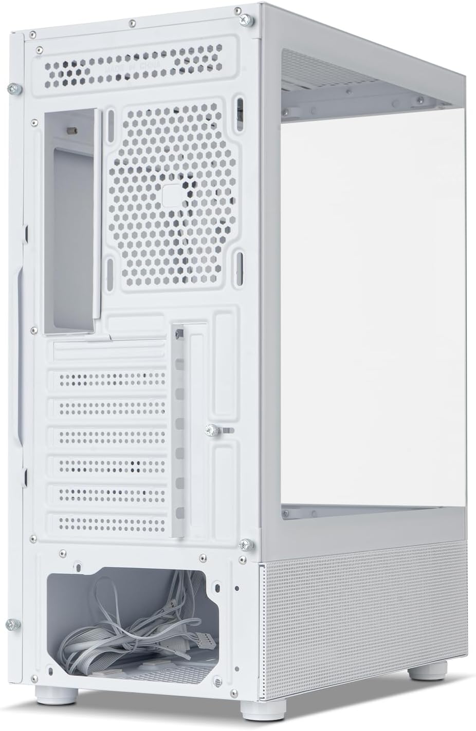 NOX XTREME PRODUCTS Hummer Vision White - Semitower ATX | M-ATX, Seiten- und Frontscheibe aus gehärt