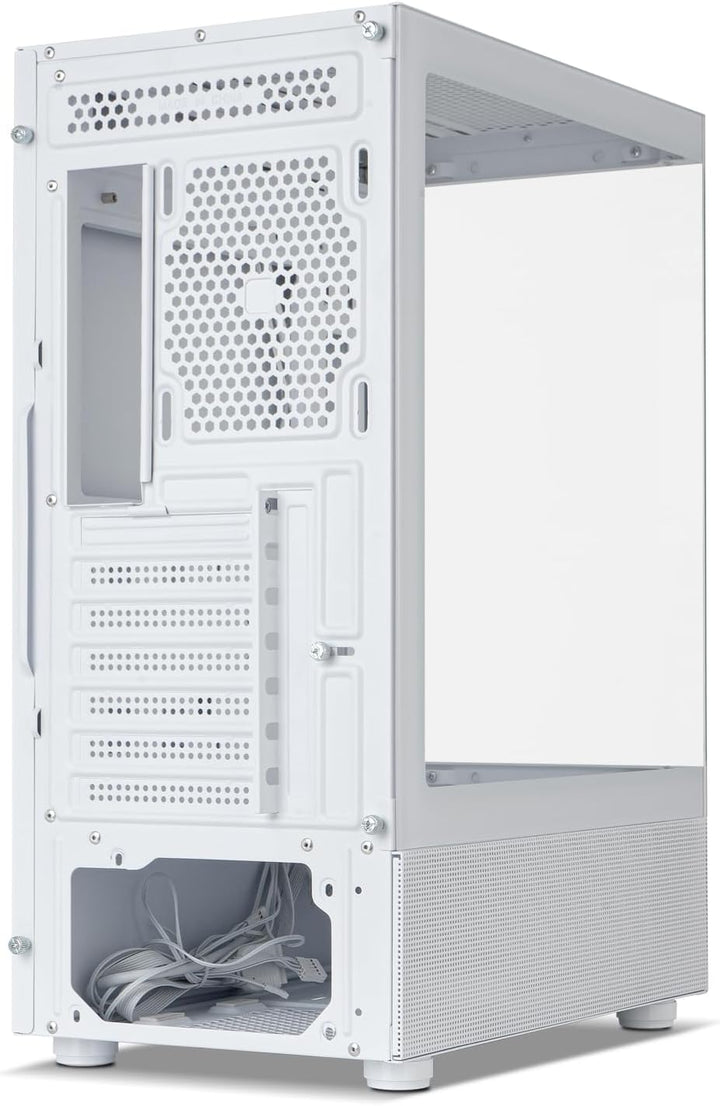 NOX XTREME PRODUCTS Hummer Vision White - Semitower ATX | M-ATX, Seiten- und Frontscheibe aus gehärt