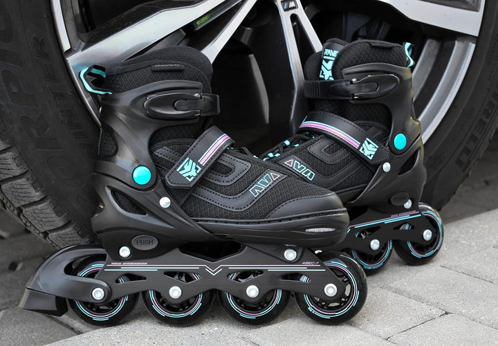 Raven Verstellbare Inline Skates Drill optional als 2in1 - Kugellager Carbon Abec7 - DSAS - Double-S