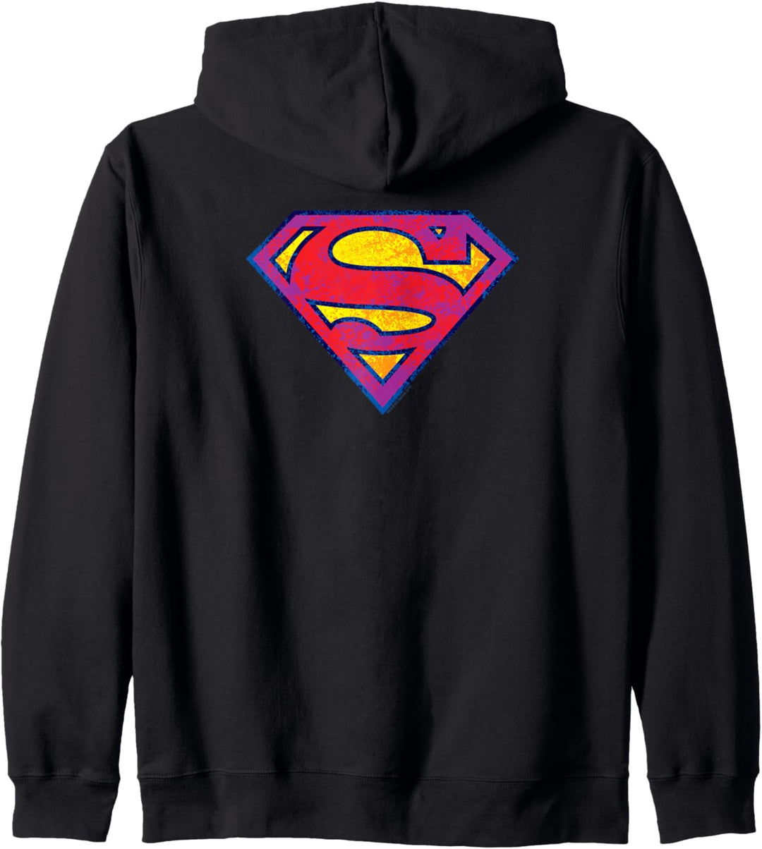 Superman Neon Distress Logo Kapuzenjacke