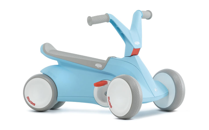 BERG GO2 2in1 Rutschauto Blau | Kinderrutscher & Laufrad ab 1 Jahr | Kinderauto mit ausklappbaren Pe