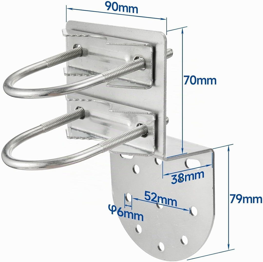 Bingfu Antennenmast-Montagehalterungen an der Wand, Mastklemme, rostfreies Hardware-Zubehör, Halteru