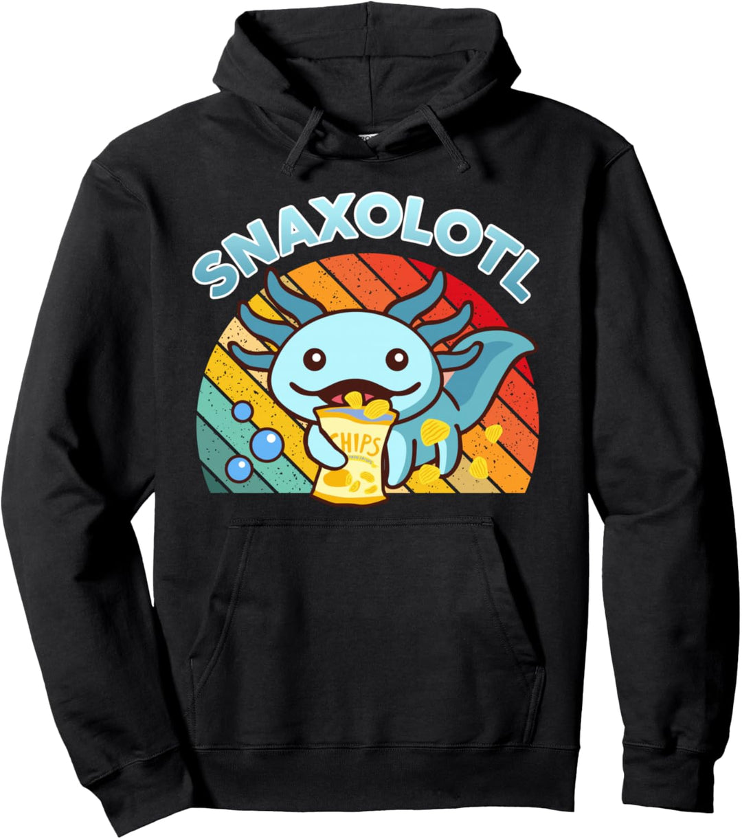 Niedliche Axolotl Hoodies für Kinder, Jugendliche, Jungen, Mädchen, Salamander Snaxolotl Pullover Ho