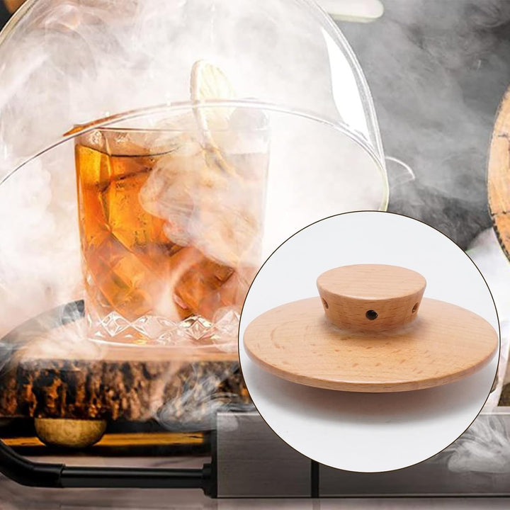 Cocktail Smoker Kit mit 1 Raucher & 8 Holzchips-Sorten, Vollständiges Set zum Räuchern von Whisky, C