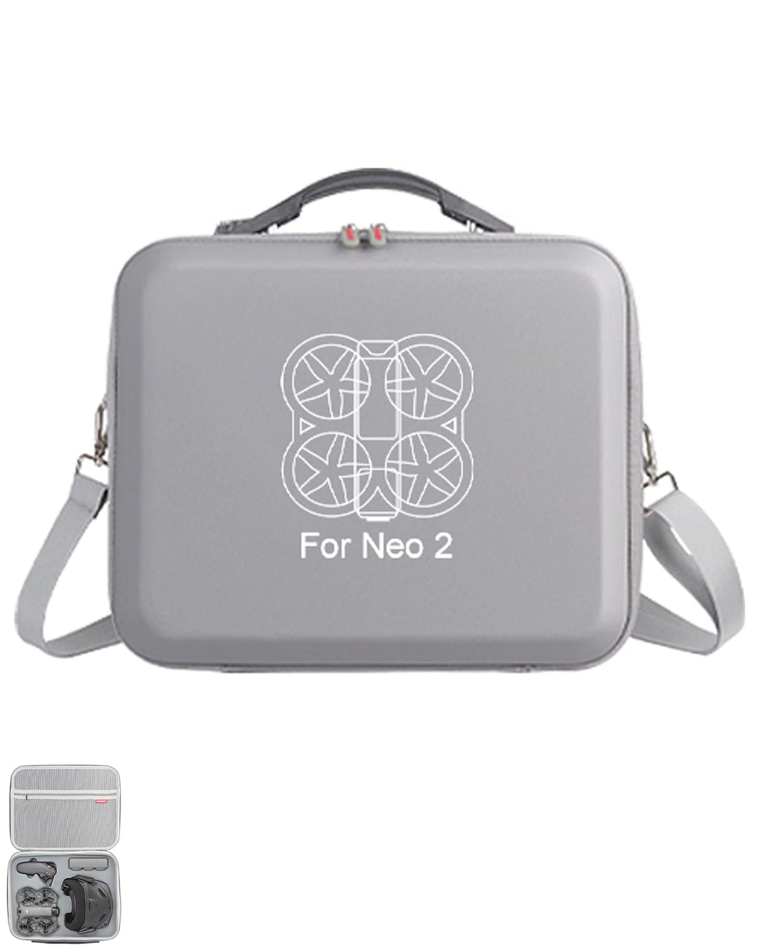 Tragetasche für DJI Neo 2 Motion Fly More Combo, tragbare Reisetasche mit Schultergurt für Goggles N