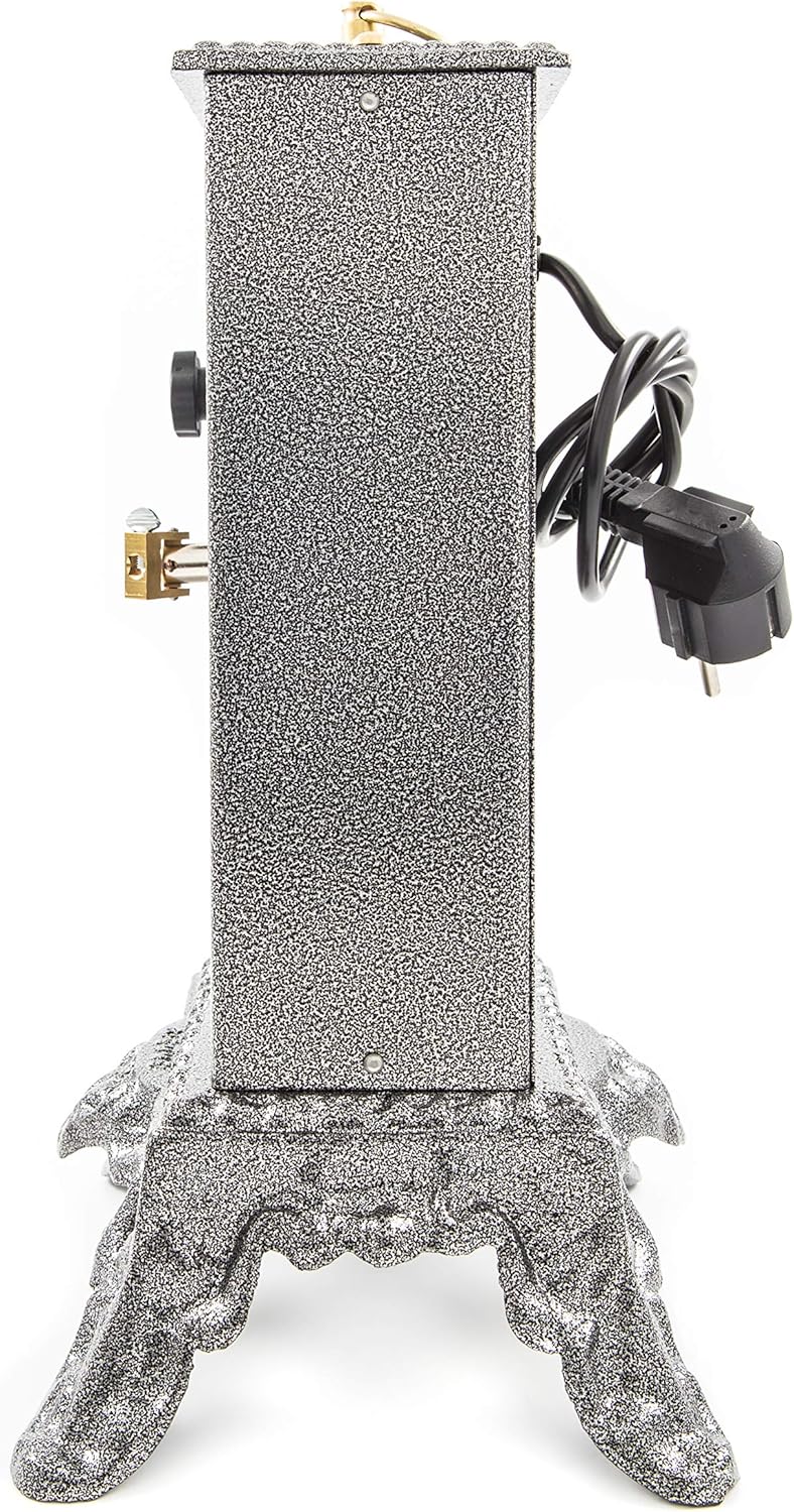 GIEMME B800 Elektrischer Drehspiess – Verstellbarer Drehspiess für BBQ, Grill & Kamin, 220V