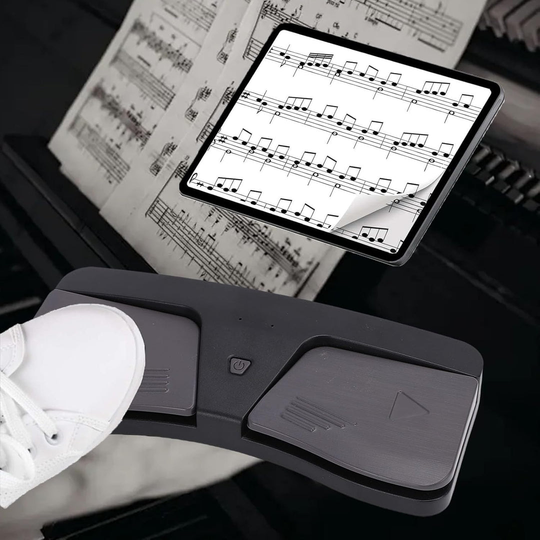 Drahtloses Page-Turner-Pedal, Bluetooth-Musik-Fussschalter-Page-Turner mit Rutschfestem Pad für -Tab