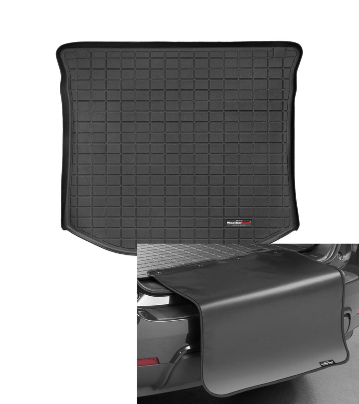 Kofferraumwanne +Stossstangenschutz passend für Jeep Grand Cherokee WK2 2011-19 Schwarz Weathertech