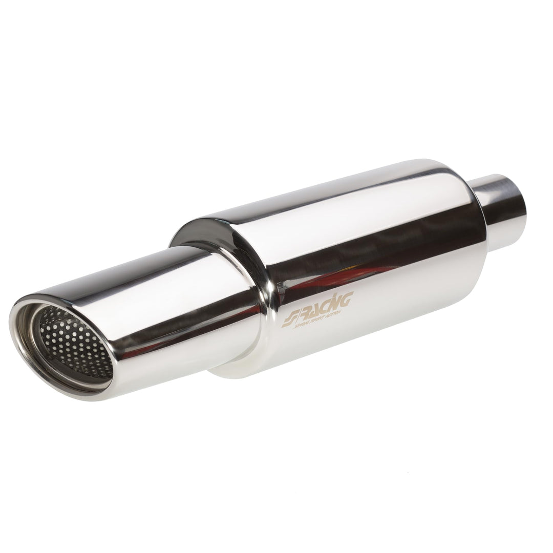 Simoni Racing ESR772 Exhaust Muffler Rounded, Inox