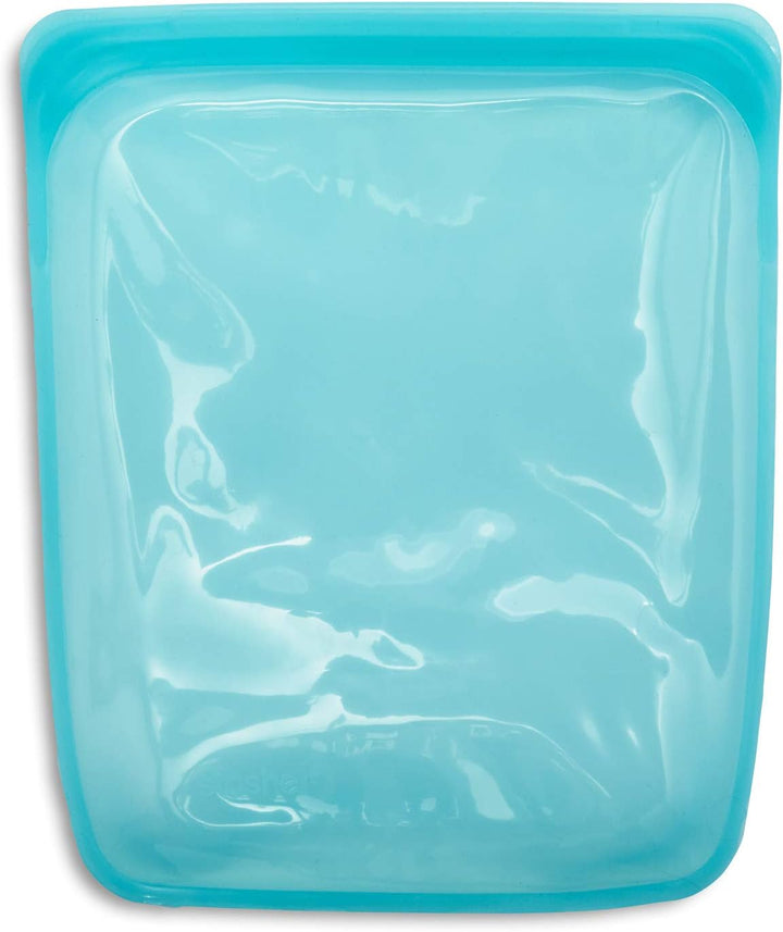 Stasher Bag Premium Silikonbeutel wiederverwendbar für Lebensmittel, Half Gallon, Aqua, Dauerhaft, B