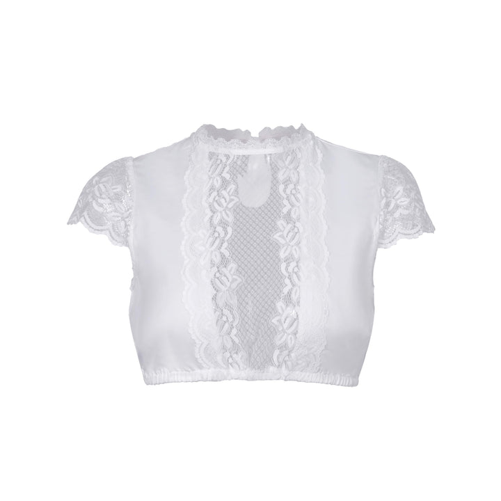 Dirndlbluse Damen Trachtenbluse Creme Dirndl Bluse für Oktoberfest | Bavarian Elegante Dirndl Bluse