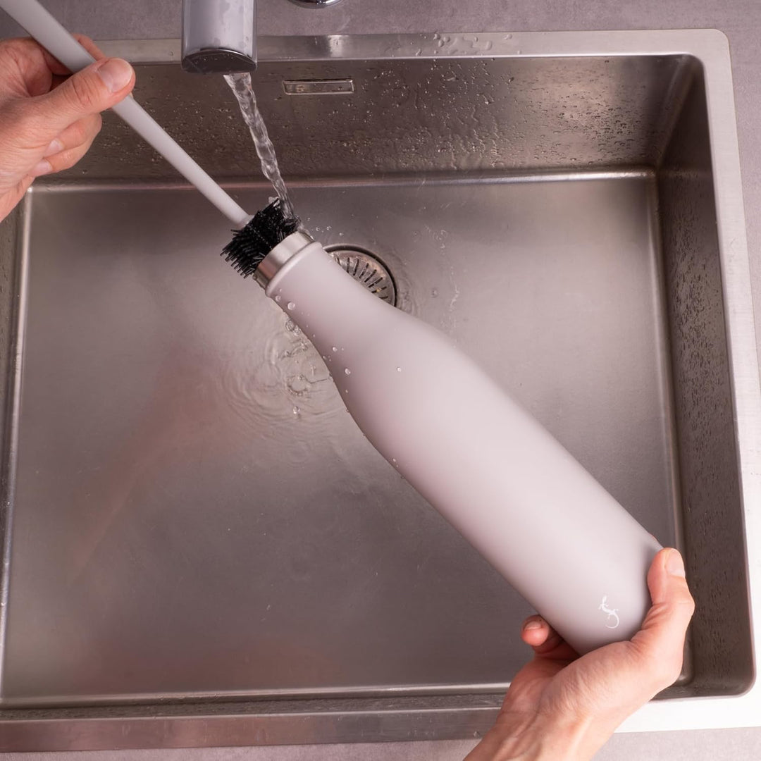 LURCH Edelstahl-Isolierflasche 0,75 l in Jura grey - Perfekt für jede Aktivität, Jura Grey