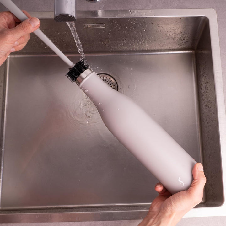LURCH Edelstahl-Isolierflasche 0,75 l in Jura grey - Perfekt für jede Aktivität, Jura Grey