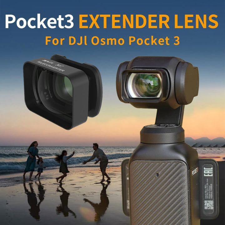 2X Vergrösserungs -Teleobjektiv für Tasche 3 Kamera, 2X Zoomobjektiv, Fernfotografie, HD -Beschichtu