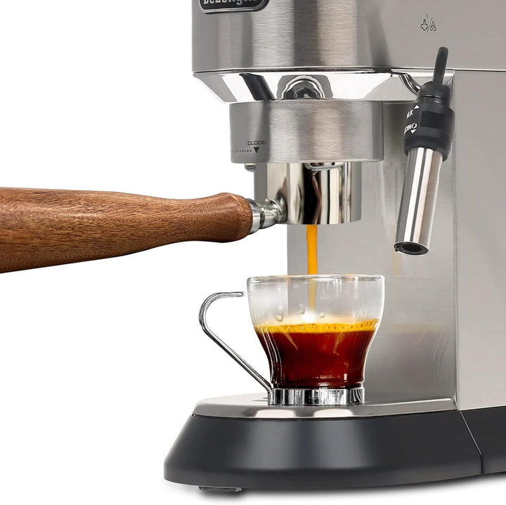 Bodenloser Siebträger 51mm mit Espresso Puck Screen, Siebträger 51mm kompatibel DeLonghi Dedica EC68