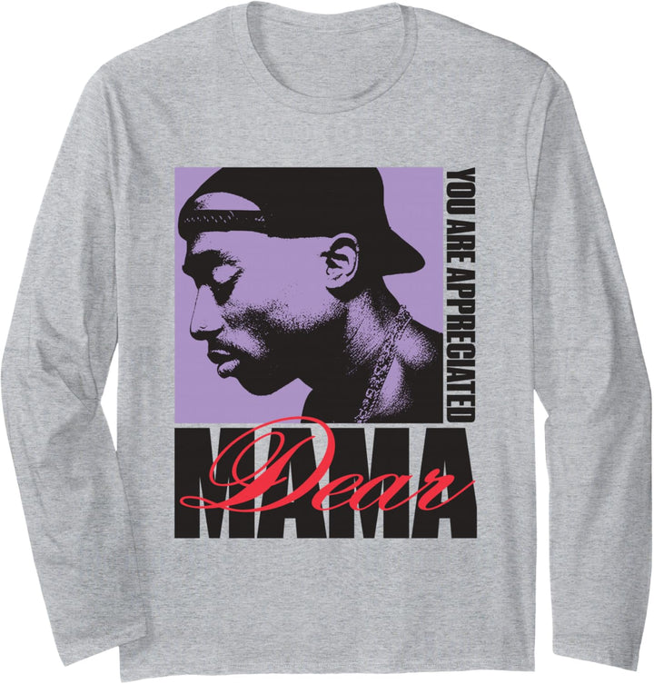 Offizielles Tupac Dear Mama geschätzt Langarmshirt