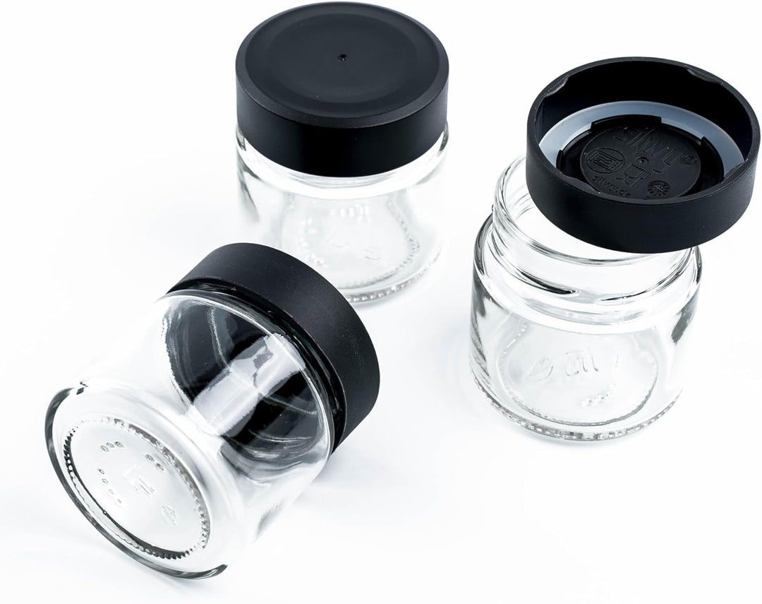 silwy® Feinkost-Magnetgläser 3er-Set (White & Classy 125ml)