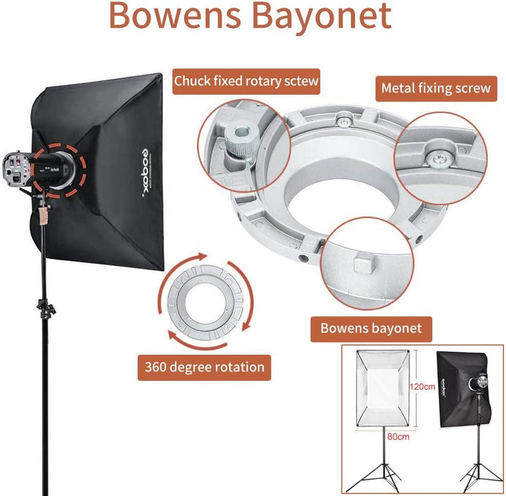 GODOX Softbox 80cm X 120cm Rechteckige Softbox Studioleuchte Diffusor Bowens Softboxen Fotografie St