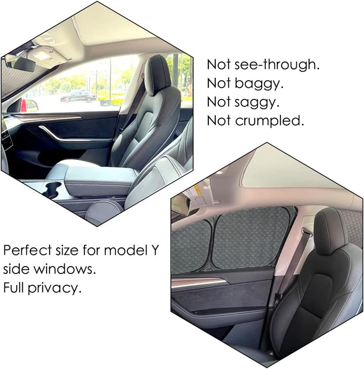 TESBEAUTY Upgraded Tesla Camping Sichtschutzvorhänge Sichtschutz Camping-Sonnenschutz Sonnenschirme