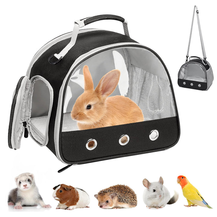 Kleine Haustier-Tragetasche, Kleintier Tragetasche, Transportbox für Katze Mit Seitlicher Öffnung, M