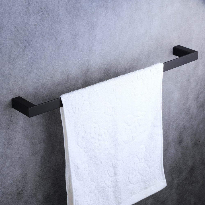 24-Zoll-Badetuch-Stab-einzelne Tuch-Schiene an der Wand befestigt, schwarze Malerei, Beelee BA8501B