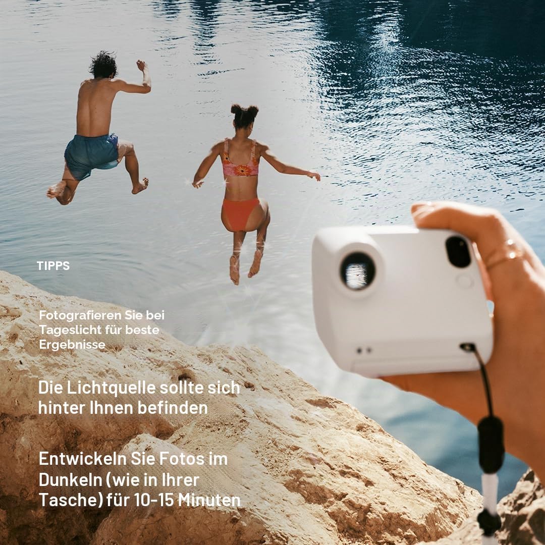 Polaroid Go Generation 3 – Mini Instant Film Kamera – weiss (9191) – nur kompatibel mit Go Film, Wei