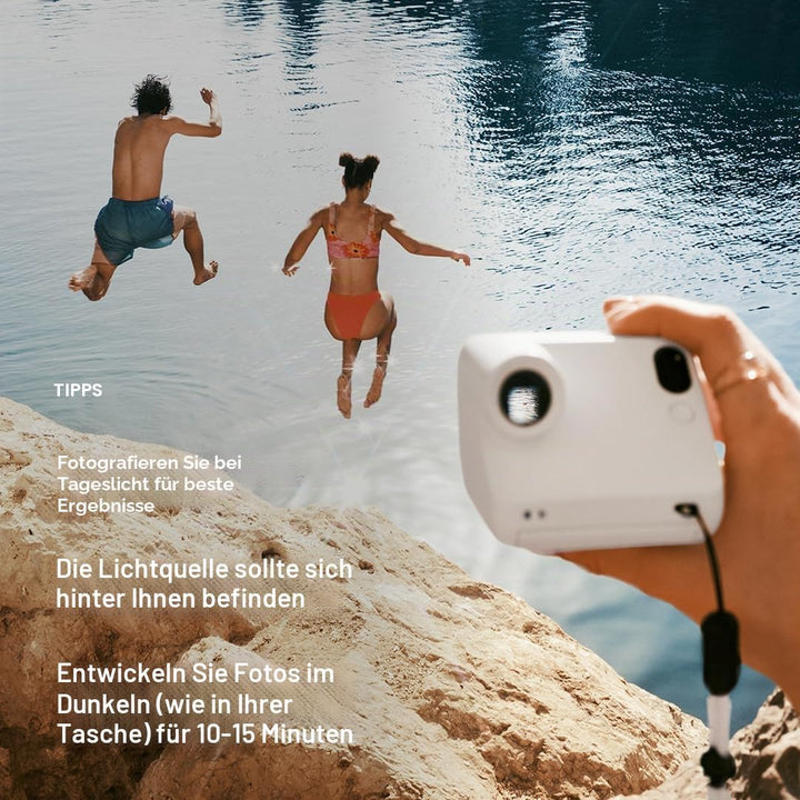 Polaroid Go Generation 3 – Mini Instant Film Kamera – weiss (9191) – nur kompatibel mit Go Film, Wei