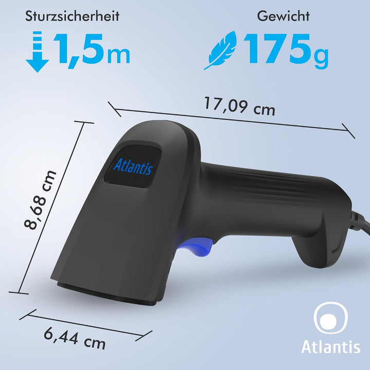 Atlantis 1D/2D-Barcode Scanner 1D/2D USB, Sensor 640x480