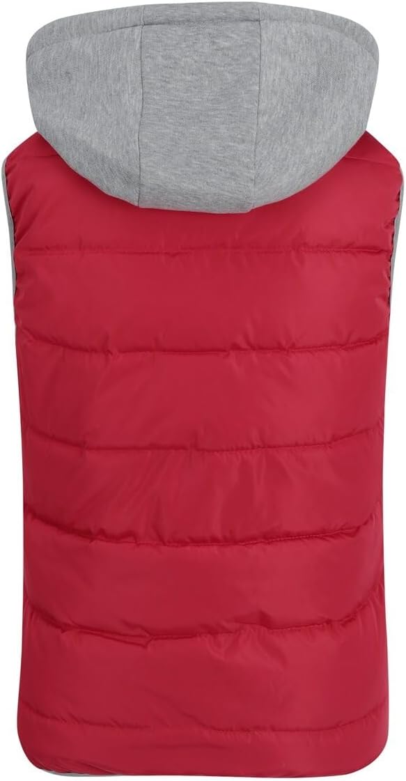 YOUTHUP West Damen Steppweste mit Kapuze Leicht Winterweste Freizeit Outdoor Ärmellos Jacke Gilet Bo