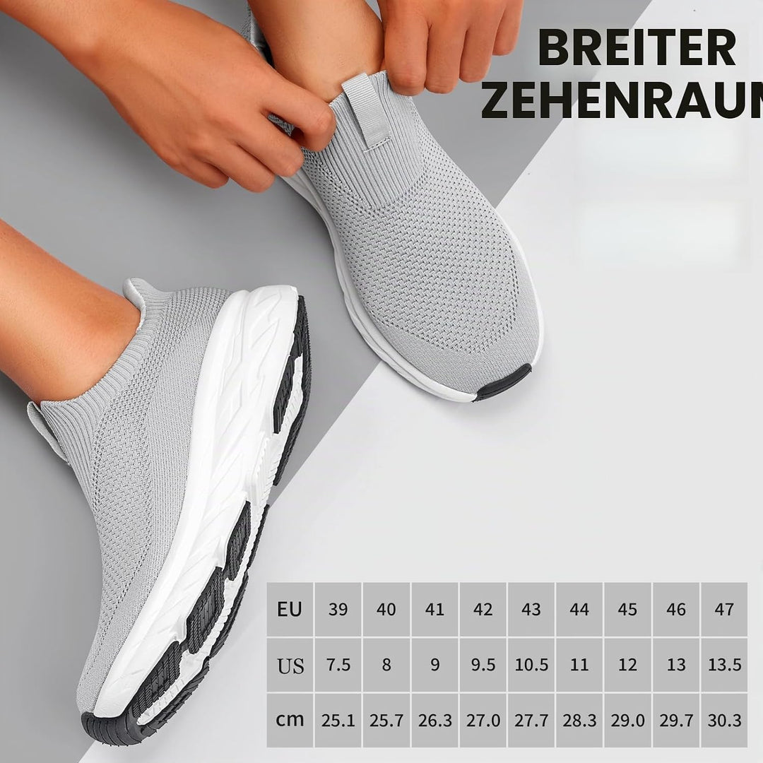 Sosenfer Slip On Sneaker Herren Ohne Schnürsenkel Schuhe Sportschuhe Laufschuhe Leichte Atmungsaktiv