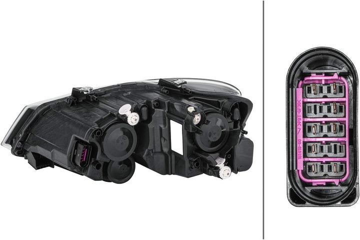 HELLA 1EB 012 034-061 FF/Halogen-Hauptscheinwerfer - rechts - für u.a. VW Polo (6R1, 6C1) - GTI Rech