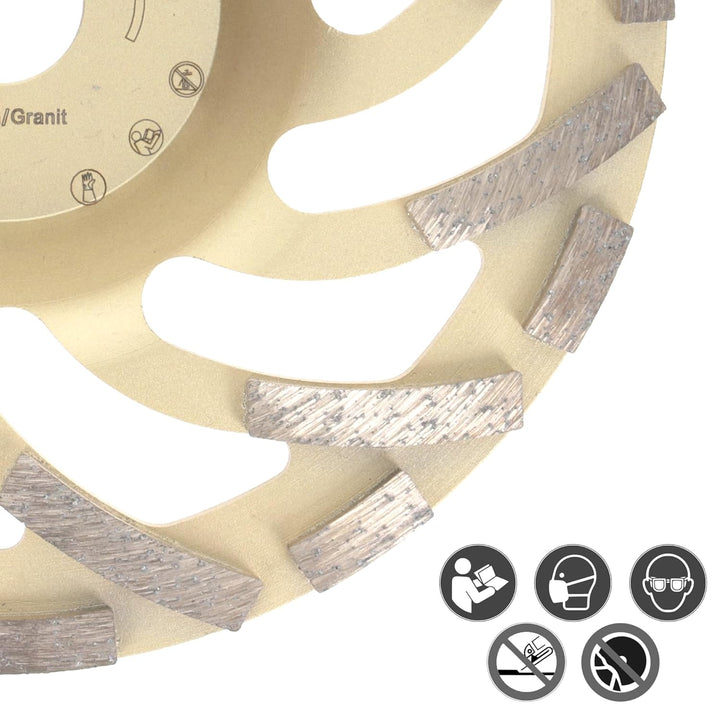 PRODIAMANT Diamant-Schleiftopf 180 mm x 22,2 mm Turbo ST81 Diamantschleifscheibe Beton Naturstein Pr