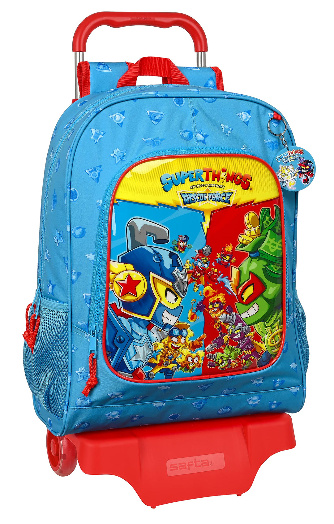 safta SUPERZINGS Kinderrucksack, Modell 522 mit Trolley 905, ideal für Kinder jeden Alters, bequem u