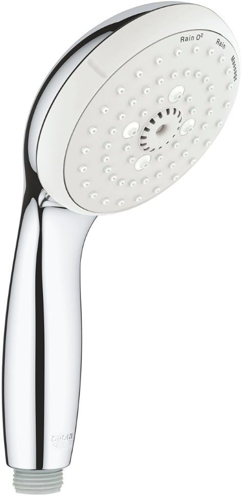 GROHE Tempesta 100 - Handbrause (wassersparend, 3 Strahlarten, pflegeleicht, langlebig) , chrom, 282