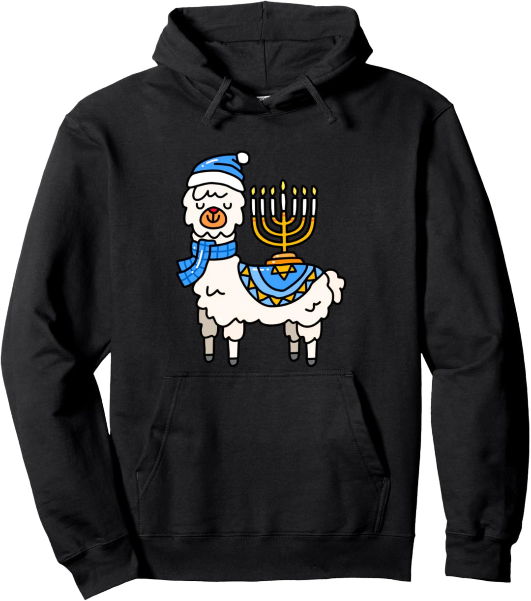 Chanukka Lama Menorah Chanukah Alpaka Nette Frauen Mädchen Pullover Hoodie