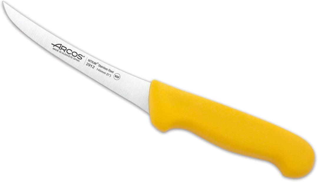 Arcos Ausbeinmesser Curvo Semiflexible - Edelstahlklinge 140 mm - Ideal zum Entbeinen von Fleisch -