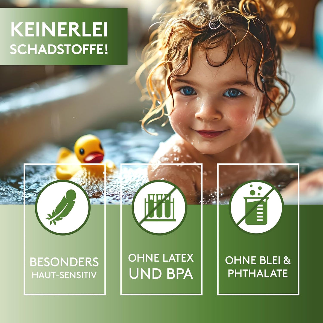 Badewannenmatte 100x40 cm (Lavendel) - Antirutschmatte Badewanne BPA frei für Kinder und Babys - Dus