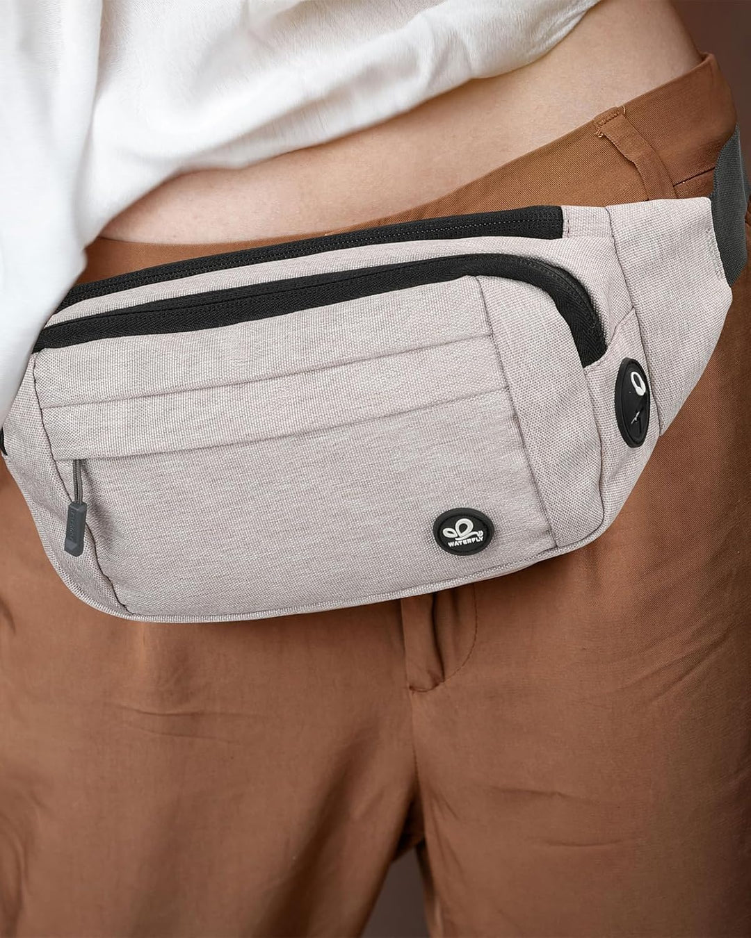 WATERFLY Bauchtasche Hüfttasche Herren Damen: Klein Gürteltasche Sport Bum Hip Bag Männer Frauen Wai
