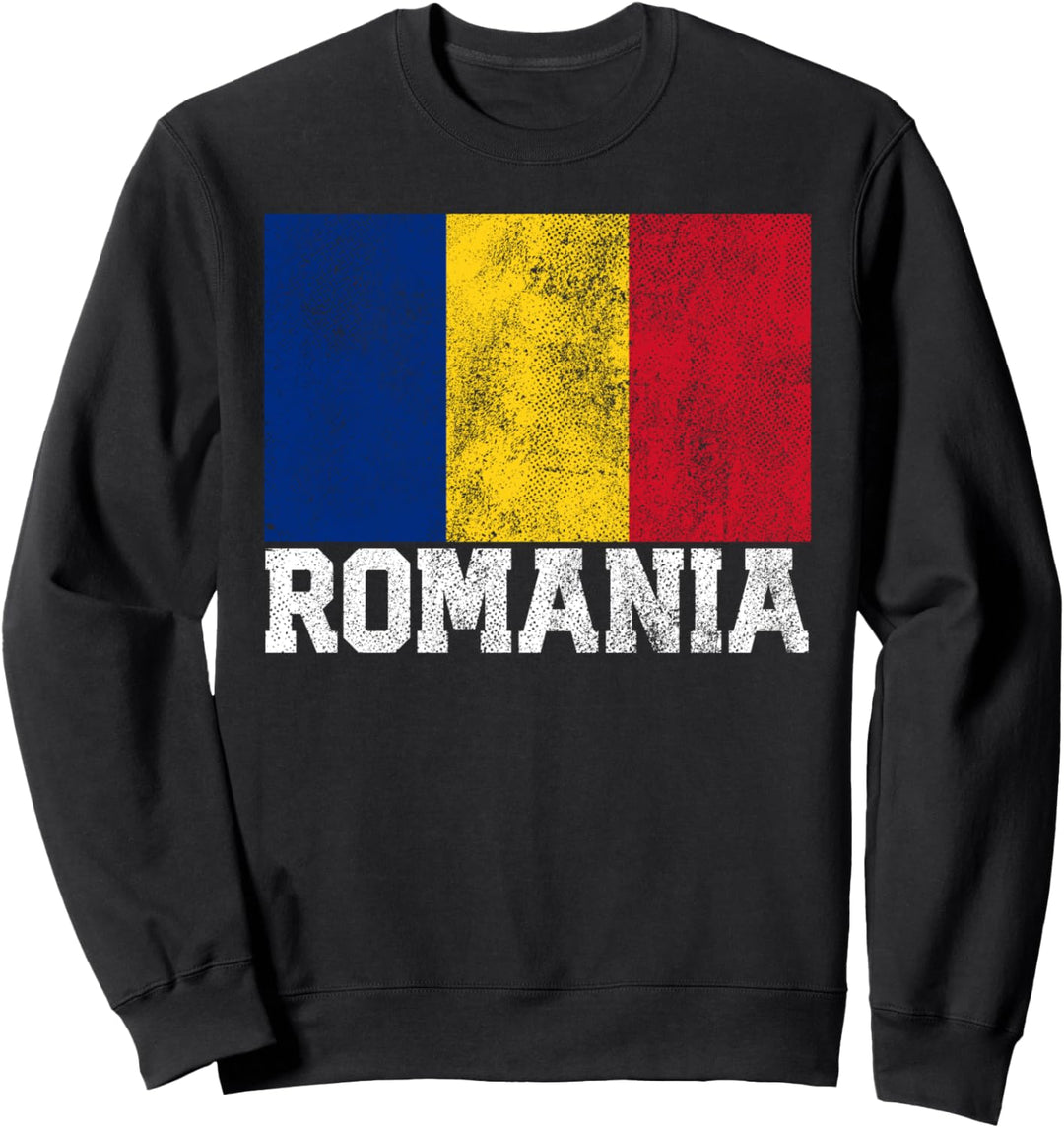 Rumänische Flagge Rumänien Nationalstolz Wurzeln Landfamilie Sweatshirt