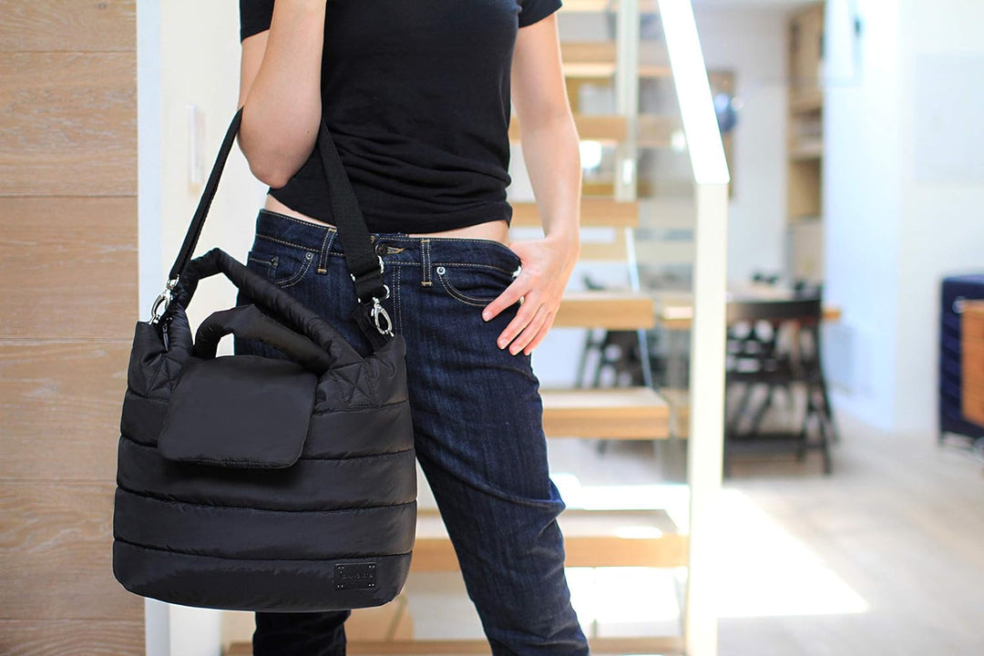 7AM Tote Bag for Women - Waterproof Capri Crossbody &amp; Zippered Diaper Bags, Included Changing Diaper