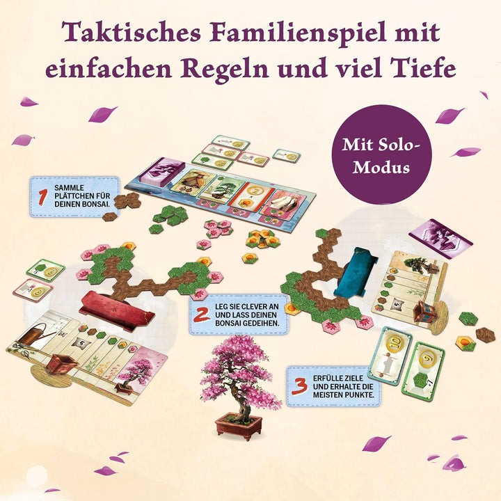 KOSMOS 684259 Bonsai, Taktisches Brettspiel mit einfachen Regeln und viel Spieltiefe, Gesellschaftss